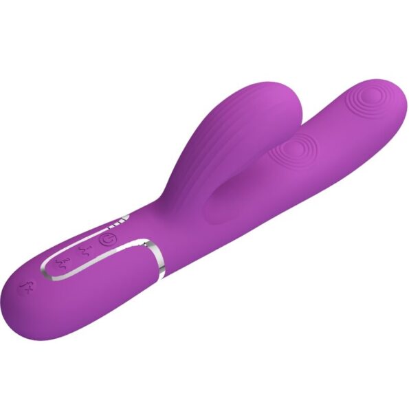 PRETTY LOVE - VIBRATEUR LAPIN MULTIFONCTION 3 EN 1 PERLITA VIOLET-PRETTY LOVE-sextoys-lingerie-bdsm-hygiène-sexshop