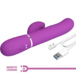 PRETTY LOVE – VIBRATEUR LAPIN MULTIFONCTION 3 EN 1 PERLITA VIOLET
