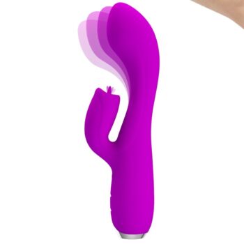 PRETTY LOVE - VIBRATEUR LAPIN RECHARGEABLE GLORIA IMPERMÉABLE VIOLET-PRETTY LOVE C-TYPE-sextoys-lingerie-bdsm-hygiène-sexshop