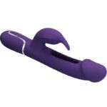 PRETTY LOVE – VIBRATEUR MULTIFONCTION 3 EN 1 KAMPAS RABBIT AVEC LANGUE VIOLET