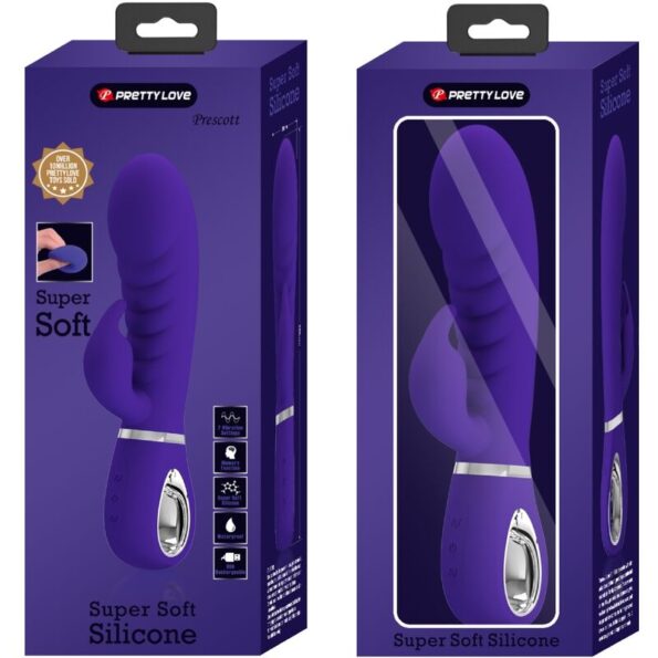 PRETTY LOVE - VIBRATEUR MULTIFONCTION G-SPOT PRESCOTT VIOLET-PRETTY LOVE FLIRTATION-sextoys-lingerie-bdsm-hygiène-sexshop