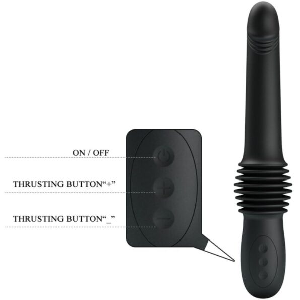 PRETTY LOVE - VIBRATEUR PAZUZU 3 MODES DE POUSSÉE NOIR-PRETTY LOVE-sextoys-lingerie-bdsm-hygiène-sexshop