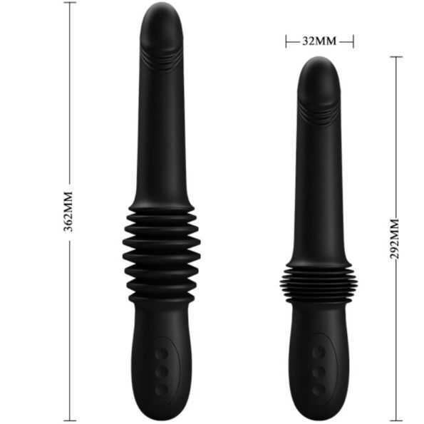 PRETTY LOVE - VIBRATEUR PAZUZU 3 MODES DE POUSSÉE NOIR-PRETTY LOVE-sextoys-lingerie-bdsm-hygiène-sexshop
