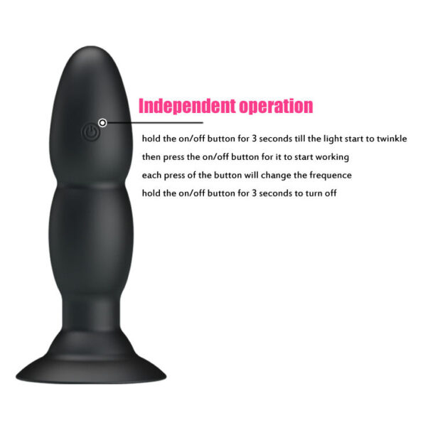 PRETTY LOVE - VIBRATEUR PLUG ET ROTATION PAR TÉLÉCOMMANDE-PRETTY LOVE BOTTOM-sextoys-lingerie-bdsm-hygiène-sexshop