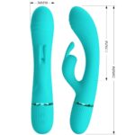 PRETTY LOVE – VIBRATEUR SCOCCO LAPIN TURQUOISE