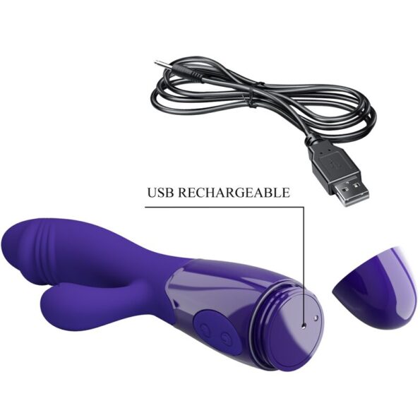 PRETTY LOVE - VIBRATEUR SNAPPY YOUTH & STIMULATEUR DE POINT G VIOLET-PRETTY LOVE LED-sextoys-lingerie-bdsm-hygiène-sexshop