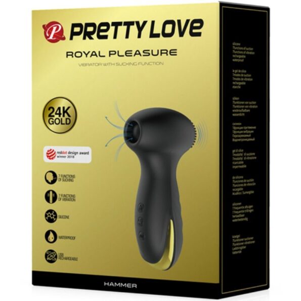 PRETTY LOVE - VIBRATIONS SMART HAMMER ET ONDES STIMULANTES-PRETTY LOVE SMART-sextoys-lingerie-bdsm-hygiène-sexshop