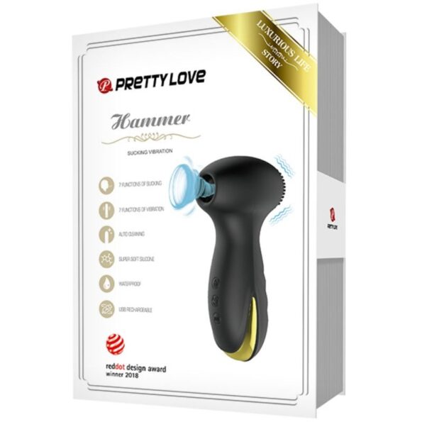 PRETTY LOVE - VIBRATIONS SMART HAMMER ET ONDES STIMULANTES-PRETTY LOVE SMART-sextoys-lingerie-bdsm-hygiène-sexshop