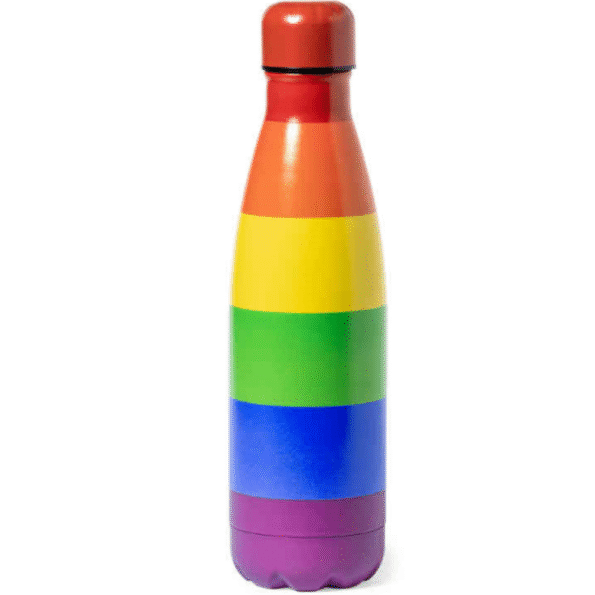PRIDE - CHAUFFE-EAU MÉTALLIQUE AVEC LE DRAPEAU LGBT-PRIDE-sextoys-lingerie-bdsm-hygiène-sexshop