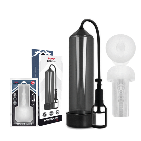 PUMP ADDICTED - RX7 NOIR AVEC MASTURBATEUR-PUMP ADDICTED-sextoys-lingerie-bdsm-hygiène-sexshop
