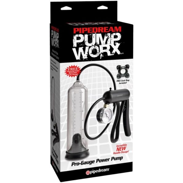 PUMP WORX - POMPE PUISSANTE PRO-GAUGE TRANSPARENTE-PUMP WORX-sextoys-lingerie-bdsm-hygiène-sexshop