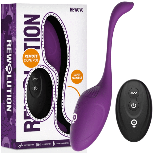 REWOLUTION - REWOVO TÉLÉCOMMANDE VIBRATEUR  OEUFS-REWOLUTION-sextoys-lingerie-bdsm-hygiène-sexshop