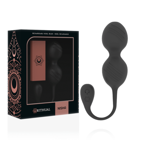RITHUAL - BALLES DE KEGEL VIBRANTES RECHARGEABLES NISHA NOIRES-RITHUAL-sextoys-lingerie-bdsm-hygiène-sexshop