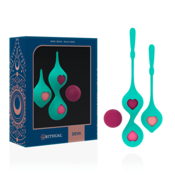 RITHUAL - ENSEMBLE DENTRAÎNEMENT PELVIEN DEVA AQUA GREEN-RITHUAL-sextoys-lingerie-bdsm-hygiène-sexshop
