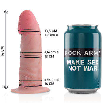 ROCKARMY - DOUBLE DENSITÉ TIGRE 14 CM -O- 4.46 CM-ROCK ARMY-sextoys-lingerie-bdsm-hygiène-sexshop