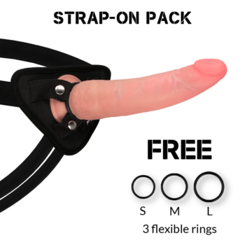 ROCKARMY - HARNAIS + CRUSADER DOUBLE DENSITÉ 21.5 CM -O- 4.46 CM-ROCK ARMY-sextoys-lingerie-bdsm-hygiène-sexshop