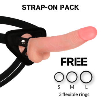 ROCKARMY - HARNAIS + LÉOPARD DOUBLE DENSITÉ 23 CM -O- 4.77 CM-ROCK ARMY-sextoys-lingerie-bdsm-hygiène-sexshop