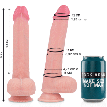 ROCKARMY - LIQUIDE SILICONE PREMIUM KINGCOBRA RÉALISTE 24 CM -O- 4.77 CM-ROCK ARMY-sextoys-lingerie-bdsm-hygiène-sexshop