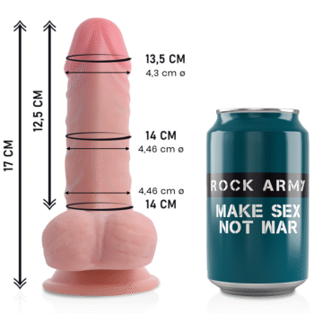 ROCKARMY - PANZER DOUBLE DENSITÉ 17 CM -O- 4.46 CM-ROCK ARMY-sextoys-lingerie-bdsm-hygiène-sexshop