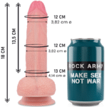 ROCKARMY - SILICONE LIQUIDE PREMIUM MUSTANG RÉALISTE 18 CM -O- 4.14 CM-ROCK ARMY-sextoys-lingerie-bdsm-hygiène-sexshop