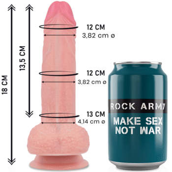 ROCKARMY - SILICONE LIQUIDE PREMIUM MUSTANG RÉALISTE 18 CM -O- 4.14 CM-ROCK ARMY-sextoys-lingerie-bdsm-hygiène-sexshop