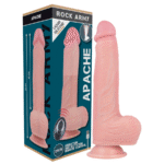 ROCKARMY – VIBRATEUR EN SILICONE LIQUIDE TÉLÉCOMMANDE PREMIUM APACHE 20.5 CM -O- 4.62 CM