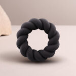 ROCKS-OFF – ANNEAU DE MASTURBATION EN SILICONE NOIR TWIST