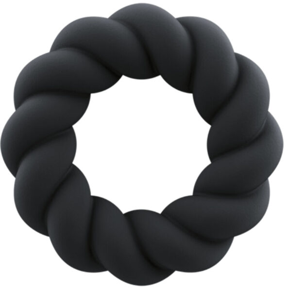 ROCKS-OFF - ANNEAU DE MASTURBATION EN SILICONE NOIR TWIST-ROCKS-OFF-sextoys-lingerie-bdsm-hygiène-sexshop