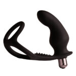 ROCKS-OFF – RO-ZEN RRO PLUG ANAL AVEC ANNEAU PÉNIS VIBRANT NOIR
