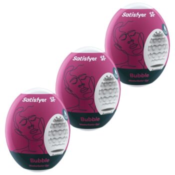 SATISFYER - 3 OEUFS MASTURBATEURS BUBBLE-SATISFYER EGGS-sextoys-lingerie-bdsm-hygiène-sexshop