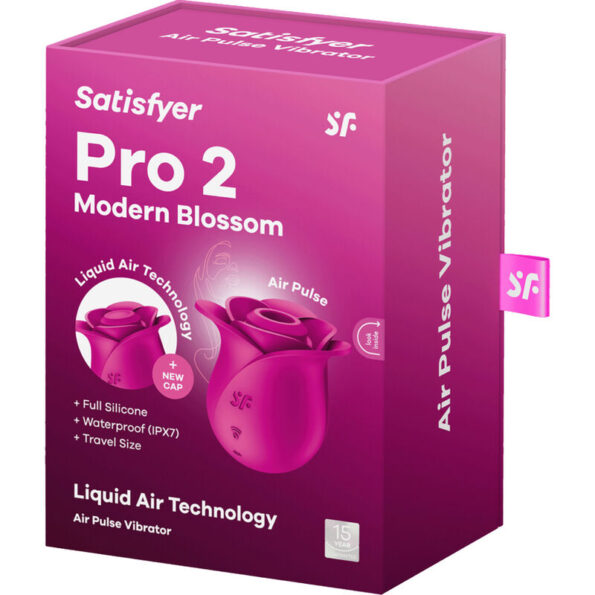 SATISFYER - AIR PULSE VIBRATEUR FLEUR MODERNE PRO 2-SATISFYER AIR PULSE-sextoys-lingerie-bdsm-hygiène-sexshop