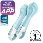 SATISFYER - AIR PUMP VIBRATOR 5+ APP GONFLABLE G-SPOT VIBRATOR BLEU-SATISFYER CONNECT-sextoys-lingerie-bdsm-hygiène-sexshop