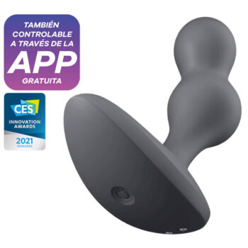 SATISFYER - APPLICATION DE PLUG VIBRANT DEEP DIVER GRIS-SATISFYER CONNECT-sextoys-lingerie-bdsm-hygiène-sexshop