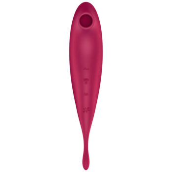 SATISFYER - APPLICATION DE STIMULATEUR ET VIBRATEUR TWIRLING PRO+ ROUGE-SATISFYER CONNECT-sextoys-lingerie-bdsm-hygiène-sexshop