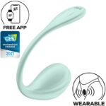 SATISFYER - APPLICATION GRATUITE STIMULATEUR DE POINT G PÉTALE LISSE VERT D'EAU-SATISFYER PARTNER-sextoys-lingerie-bdsm-hygiène-sexshop