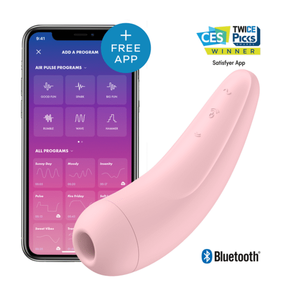 SATISFYER - CURVY 2 + ROSE-SATISFYER CONNECT-sextoys-lingerie-bdsm-hygiène-sexshop