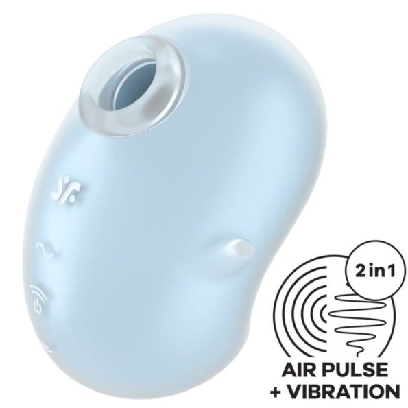 SATISFYER - CUTIE GHOST VIBRATEUR POSER BLEU CLAIR-SATISFYER LAYONS-sextoys-lingerie-bdsm-hygiène-sexshop