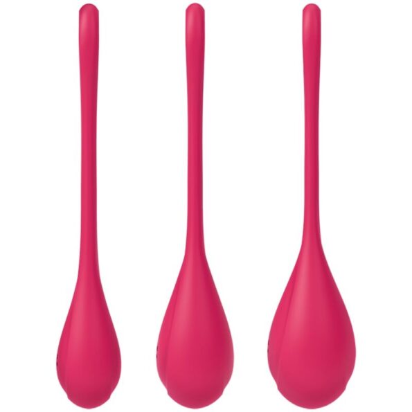 SATISFYER - ENSEMBLE ENTRAÎNEMENT YONI POWER 1 ROUGE-SATISFYER BALLS-sextoys-lingerie-bdsm-hygiène-sexshop