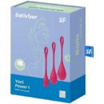 SATISFYER – ENSEMBLE ENTRAÎNEMENT YONI POWER 1 ROUGE