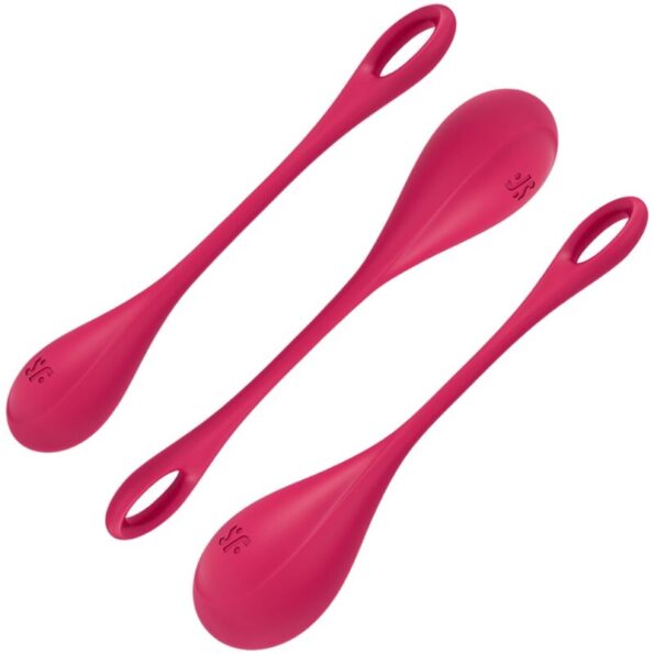 SATISFYER - ENSEMBLE ENTRAÎNEMENT YONI POWER 1 ROUGE-SATISFYER BALLS-sextoys-lingerie-bdsm-hygiène-sexshop