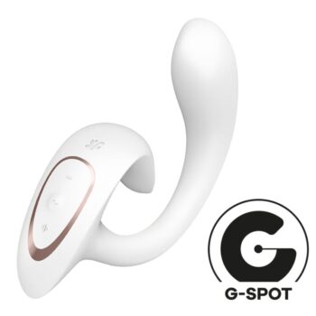 SATISFYER - G FOR GODDESS 1 VIBRATEUR LAPIN BLANC-SATISFYER VIBRATOR-sextoys-lingerie-bdsm-hygiène-sexshop