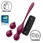 SATISFYER - LOVE BIRDS VARY BALLES VIBRANTES APPLICATION GRATUITE VIN ROUGE-SATISFYER VIBRATOR-sextoys-lingerie-bdsm-hygiène-sexshop