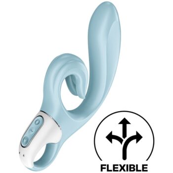 SATISFYER - LOVE ME RABBIT VIBRATION BLEU-SATISFYER VIBRATOR-sextoys-lingerie-bdsm-hygiène-sexshop