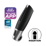 SATISFYER - MASTURBATEUR PUISSANT NOIR-SATISFYER MEN-sextoys-lingerie-bdsm-hygiène-sexshop