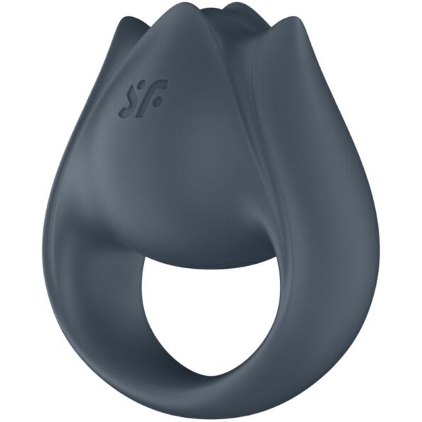 SATISFYER - PERFECT PAIR 2 MULTIVIBRATEUR 2 EN 1 ANNEAU PÉNIS ET STIMULATEUR DE DOIGTS GRIS-SATISFYER PARTNER-sextoys-lingerie-bdsm-hygiène-sexshop