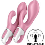 SATISFYER - POMPE  AIR BUNNY 2 ROSE-SATISFYER VIBRATOR-sextoys-lingerie-bdsm-hygiène-sexshop