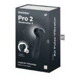 SATISFYER – PRO 2 GÉNÉRATION 3 TECHNOLOGIE AIR LIQUIDE NOIR