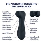 SATISFYER – PRO 2 GÉNÉRATION 3 TECHNOLOGIE AIR LIQUIDE NOIR