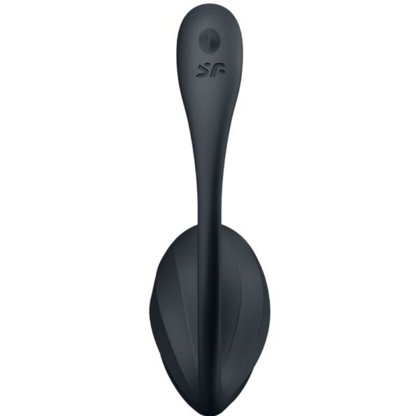 SATISFYER - RIBBED PETAL TÉLÉCOMMANDE DE STIMULATEUR DE POINT G NOIR APPLICATION GRATUITE-SATISFYER PARTNER-sextoys-lingerie-bdsm-hygiène-sexshop
