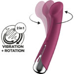 SATISFYER – SPINNING G-SPORT 1 VIBRATEUR ROTATOR ROUGE
